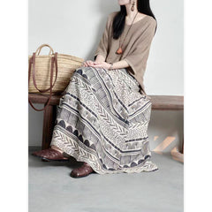 Color Contrast Patchwork Skirt Design Sense Niche Slimming Large Hem A- Line Dress - kinko
