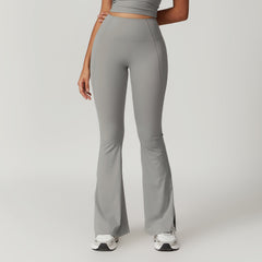Outer Wear High Waist Wide Leg Hip Raise Yoga Pants - kinko