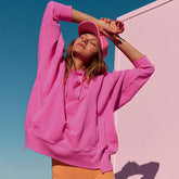 Hooded Loose Casual Women Clothing Comfortable Long Sleeve Coat