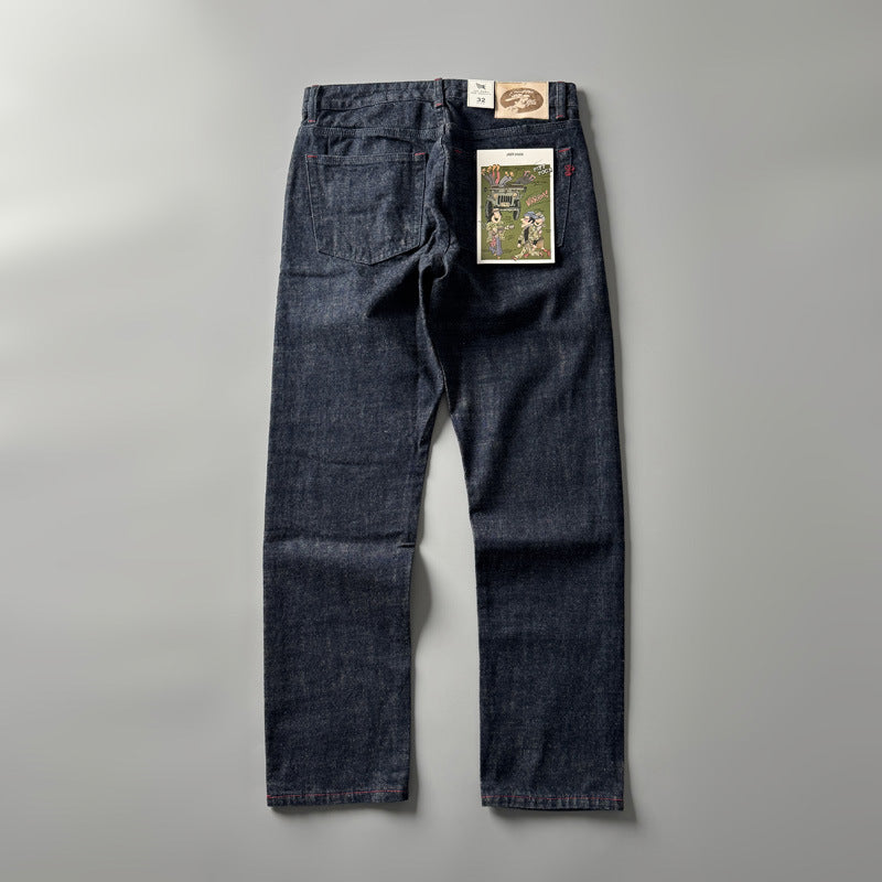 Fashion American Retro Straight Long Pants Men - kinko