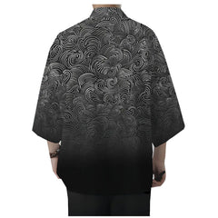 Men's All-match Loose 3D Printed Coat Cardigan - kinko