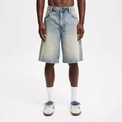 Men's Loose All-matching Jeans Middle Pants - kinko