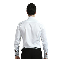 Full Elastic Force Shirt Men's Non-ironing Anti-wrinkle Solid Color - kinko