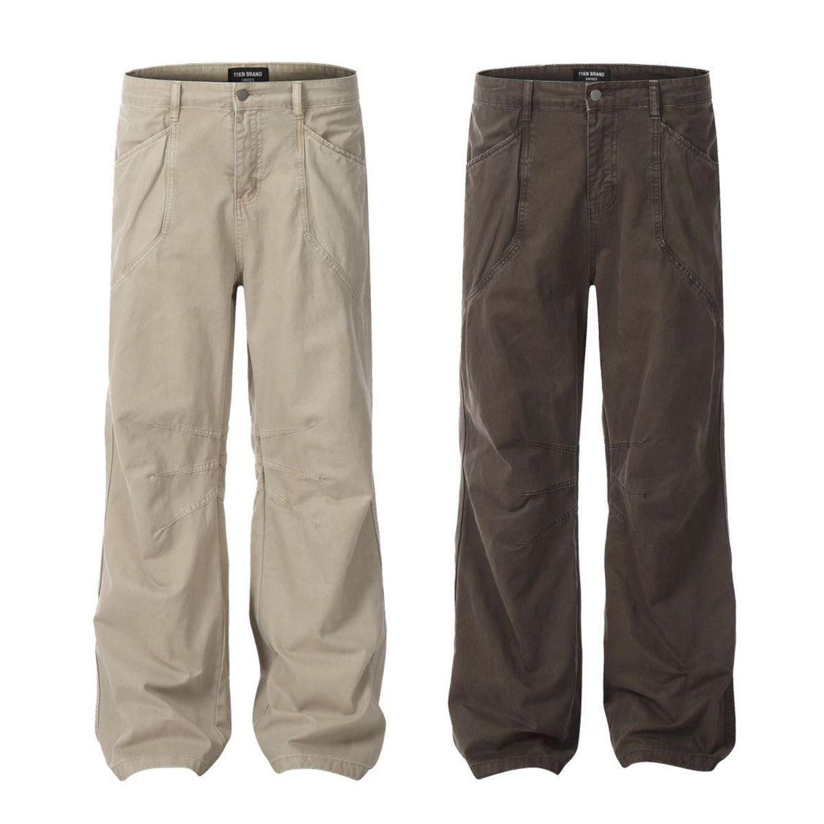 Jeans Men's Loose Straight Wide Leg Trousers Overalls - kinko