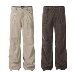 Jeans Men's Loose Straight Wide Leg Trousers Overalls - kinko