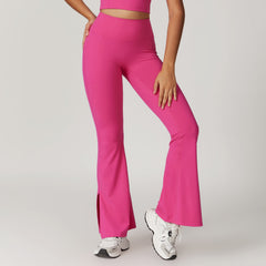 Outer Wear High Waist Wide Leg Hip Raise Yoga Pants - kinko