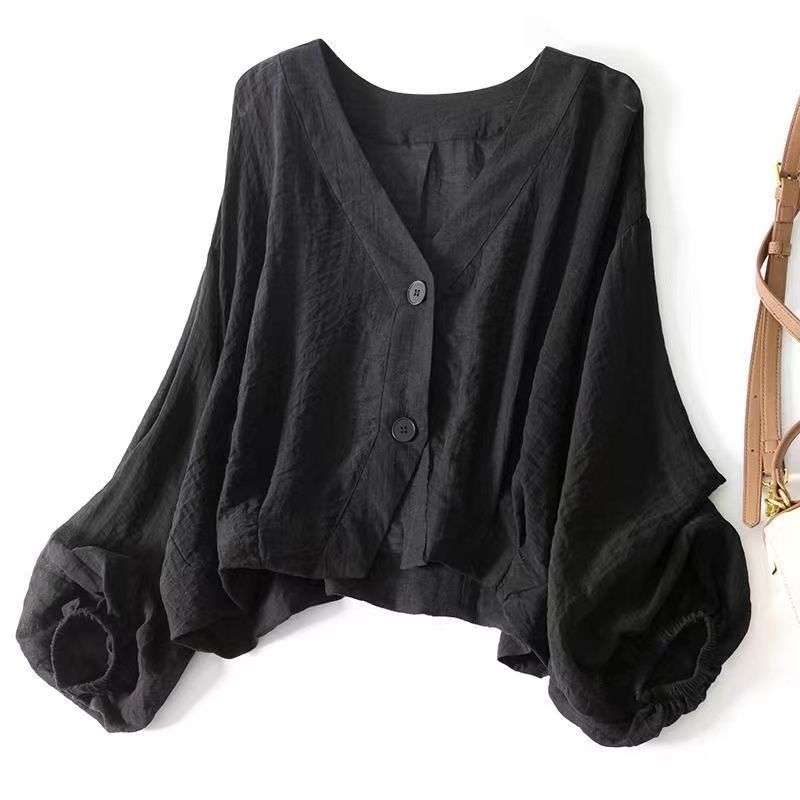Loose-fitting Lightweight Thin Short Coat - kinko