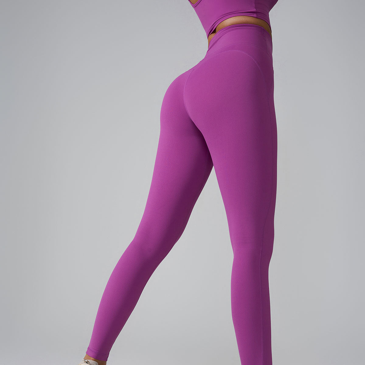 New Sports Trousers Pocket High Waist Seamless Nude Feel Yoga Pants - kinko