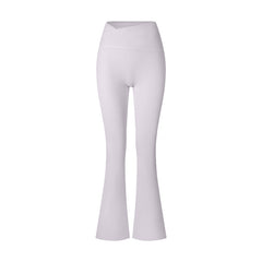 Women's Brushed Texture High Waist Cross Shaping Yoga Pants - kinko