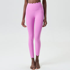 Small Wave Yoga Pants Plus Size Lycra Milk Leather Tight Trousers For Women - kinko