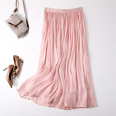 Slim Slimming Mid-length Elegant Pendant Summer Elastic Skirt - kinko