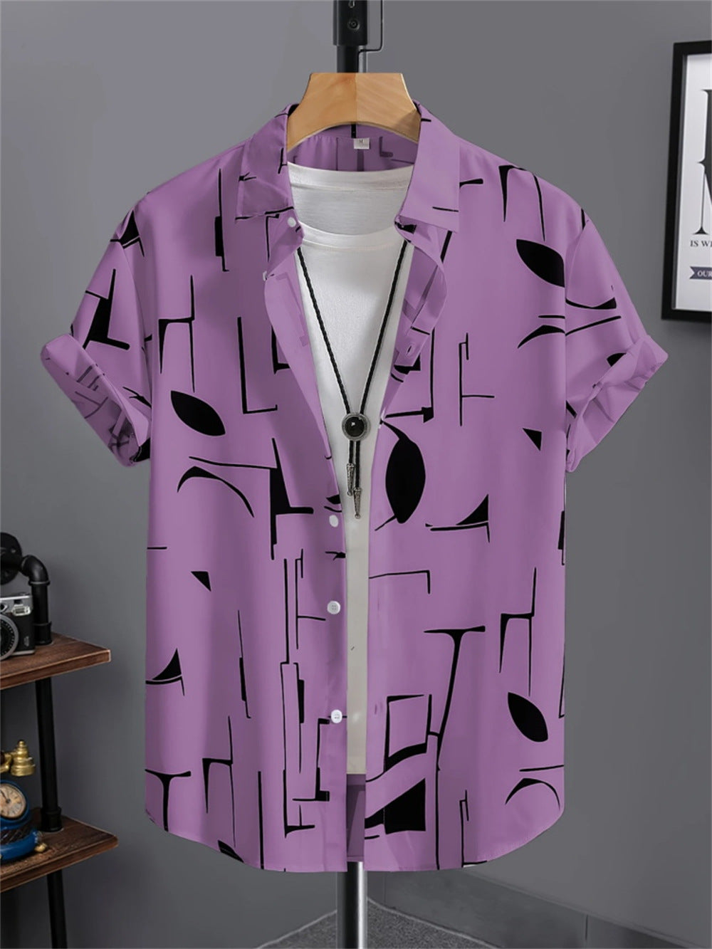 Men's 3D Printed All-matching Retro Fashion Shirt - kinko