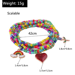 Bohemian Colorful Handmade Beads Anklets for Women Summer Beach Ankle Bracelet Foot Leg Chain Female Girls Jewelry Accessories