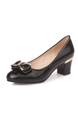 women classic round toe high quality spring & summer white patent leather slip on heel shoes lady casual black work shoes fa341