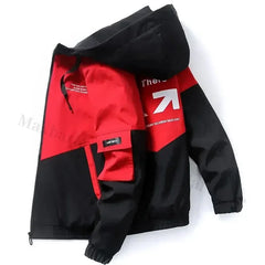 Men's Coat Casual Korean Style Spring Fashionable Thin Topmen's Jacket Hood Student Workwear Jacket Harajuku Street Clothing