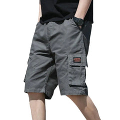 Men Shorts Breathable Men's Cargo Shorts with Multi Pockets Elastic Waist Deep Crotch Casual Streetwear for Summer Sports Men