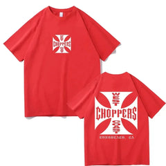 Summer Fashion T Shirt Women Men West Coast Choppers Print T-Shirt Casual Short Sleeve O-Neck Tshirt Vintage Clothing Tee