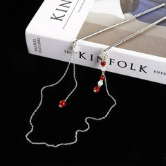 Headwear For Men For Women Fan Flower Hair Clip Hair Fork Hair Accessories Double Tassel Hair Stick Chinese Style Hairpins