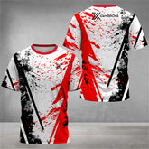 Fashion 3D Tie-Dye Print T Shirt For Men Summer Quick Dry Short Sleeve Outdoor Tennis Sports T-Shirt Casual Breathable Loose Top