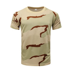 Military Army Camouflage Tactical Short Sleeve Men's Combat T-Shirt Kid's Tee Camo Outdoor Hiking Hunting Shirts