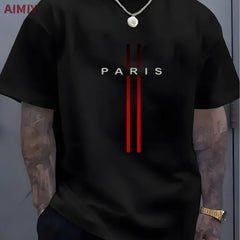 Man T Shirt Casual Oversized Sports Loose Plus Milano Print Clothing Comfortable Shopping Round Neck Short Sleeved T-Shirt Top