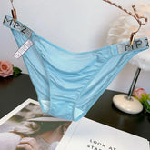 Soft Smooth French Diamond-encrusted Women's Underwear Low Waist Comfortable Cotton Crotch Breathable Triangular Pants High-end