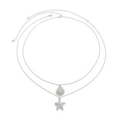 Bohemian Summer Beach Shell Waist Link Imitation Pearl Sea Star Conch Pendant Body Chain for Women Fashion Jewelry Accessories