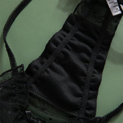 Women's Panties Sexy Lace Hollow Out Underpants Thong Girls Mesh Transparent Underwear Fashion New Dots Female G String