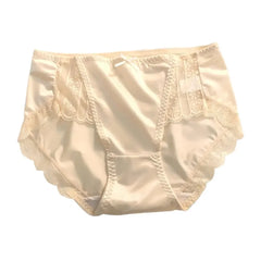 New Underwear for Women Satin Traceless Ice Silk Panties for Lady Breathable Sexy Pure Desire Panties Large Mid Waist M-XXL