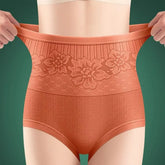 Thick Plush Women Underpants Winter Warm Underwear Uterus High Waist Tummy Control Elastic Soft Lady Panties Briefs