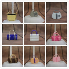 34 Styles Accessories Dollhouse Kids Toys Purse Dolls Handbag 1/6 Doll Accessories Lady Plastic Bag