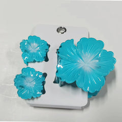 3pcs/set Floral Hair Claw Clip Set for Women Spring Beach Kawaii Hair Accessories, Bauhinia Flower Clips Cute Summer Essentials