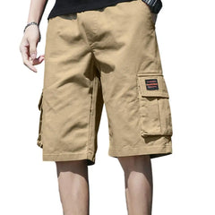 Men Shorts Breathable Men's Cargo Shorts with Multi Pockets Elastic Waist Deep Crotch Casual Streetwear for Summer Sports Men