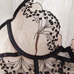 Lace Lingerie Ultra Sexy Underwear Women Set Sexy Adult Delicate Embroidery Intimate Underwear Transparent Bra Lingerie Sets