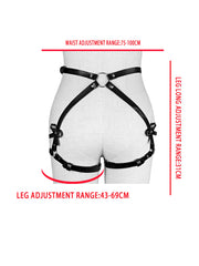 Exotic Accessories SM Bondage Kit Leather Thigh Cuffs Waist Belt Handcuffs Bed Strap Adult Role Play Toy for Couples