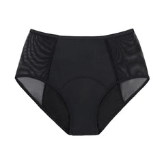 Sexy Women4-Layer Leakproof Menstrual Panties High Waist Absorbent Briefs Breathable Seamless5XL6XLSolid Period Underwear