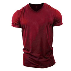 New Men T Shirt Summer Clothing Solid Color Printed Shirts O Neck Oversized Top Casual Streetwear Loose Fitness Clothing For Men