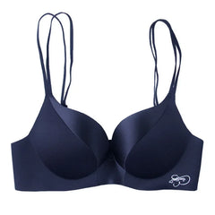 Women Sexy Deep U Bras Push Up Lingerie Seamless Wireless Bralette Comfortable Double Shoulder Straps Brassiere Female
