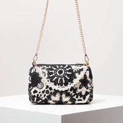 Boho Beach Bags for Women,Pearl Bag,Wicker Bag,Premiun Style Tote Bags for Ladies,Vacaition Outfits Women,Travel Must Haves