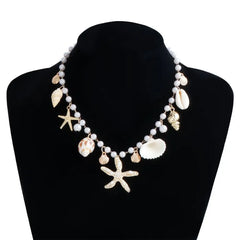 Fashion Bohemian Waist Chain Sea Star Starfish Shell Pendant Shell Waist Link Beach Bikini Alloy Jewelry Accessories for Women