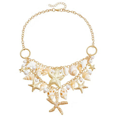 Fashion Bohemian Waist Chain Sea Star Starfish Shell Pendant Shell Waist Link Beach Bikini Alloy Jewelry Accessories for Women