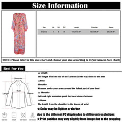 Ladies' Floral Printed Bohemian Beach Style Fashion Sun Screen Long Dress Holiday Versatile Chiffon Long Sleeve Thin Cardigan