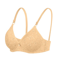 Women'S Underwear Traditional Style Thin Cup No Wire Sexy Printed Pure Cotton Soft Cotton Bra Close-Fitting Loose Accessories