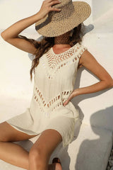 Beach Dress Tunic Cover Ups for Women Pareo Up Cpae Outfits Cover-ups Summer 2023 Knitted Sarong Bath Exits Saida Praia Luxo XL