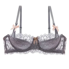 MOYISU French Romantic Lace Comfortable Breathable Sexy Tushy Slim Bra Collection Pure Desire Girls Super Beautiful Underwear SE