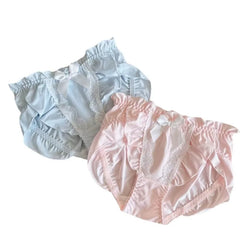 Women Milk Silk Ruffle Soft Underwear Middle Waist Smooth Cute Lovely Sweety Panties Princess Style Breathable Elasticity Breifs