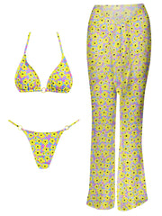 2025 Elegant Black Bikini Set with Transparent Bottoms Urban Style Beachwear White Wall Lightweight and Breathable Summer Beach