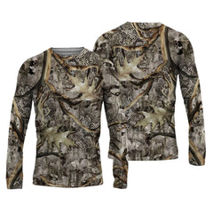 New Summer Men's Fishing Shirts Breathable T-Shirt Fishing Apparel Long Sleeve Outdoor Sports Crewneck Tops Fishing Shirts 6XL