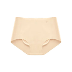SUJIIN Women's Panties Seamless Underwear Invisibles Briefs Mid Waist 5A Antibacterial Breathable Moisture Wicking Underpants
