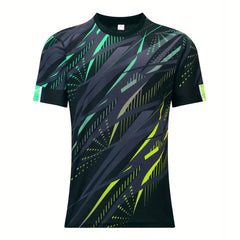 Casual Fitness Clothes T-Shirt Summer Short Sleeve Men's T Shirt Fashion Print Street Overszied Clothing Outdoor Top Sportwear